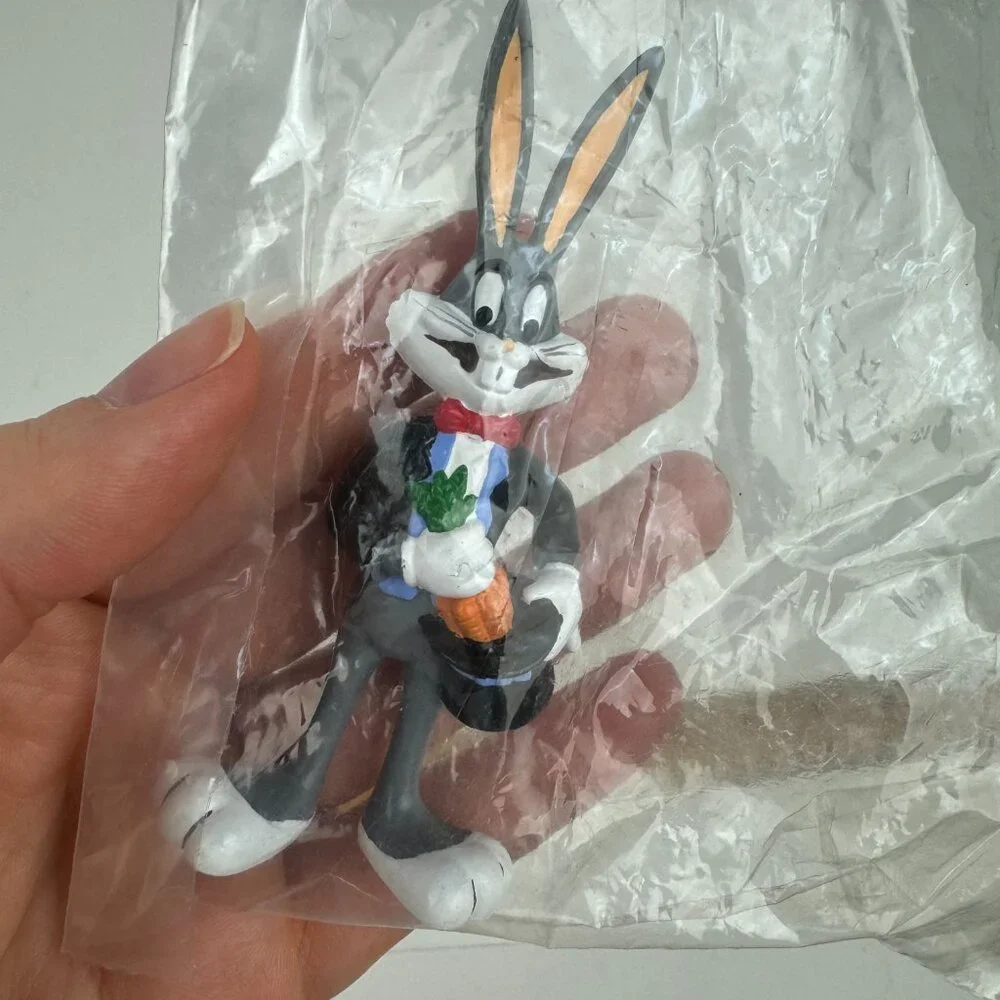 Sealed Vtg 1988 Bugs Bunny Magician Applause Figurine Cake Topper Plastic Rubber